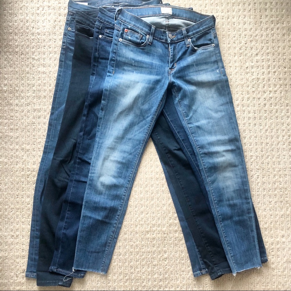 4 designer jeans in great condition!